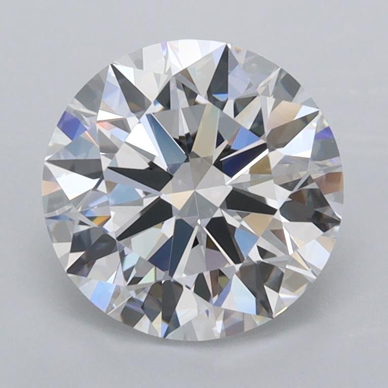 1.96ct D FL Rare Carat Ideal Cut Round Lab Grown Diamond