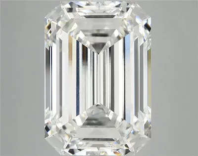 12.02ct F VVS2 Rare Carat Ideal Cut Emerald Lab Grown Diamond