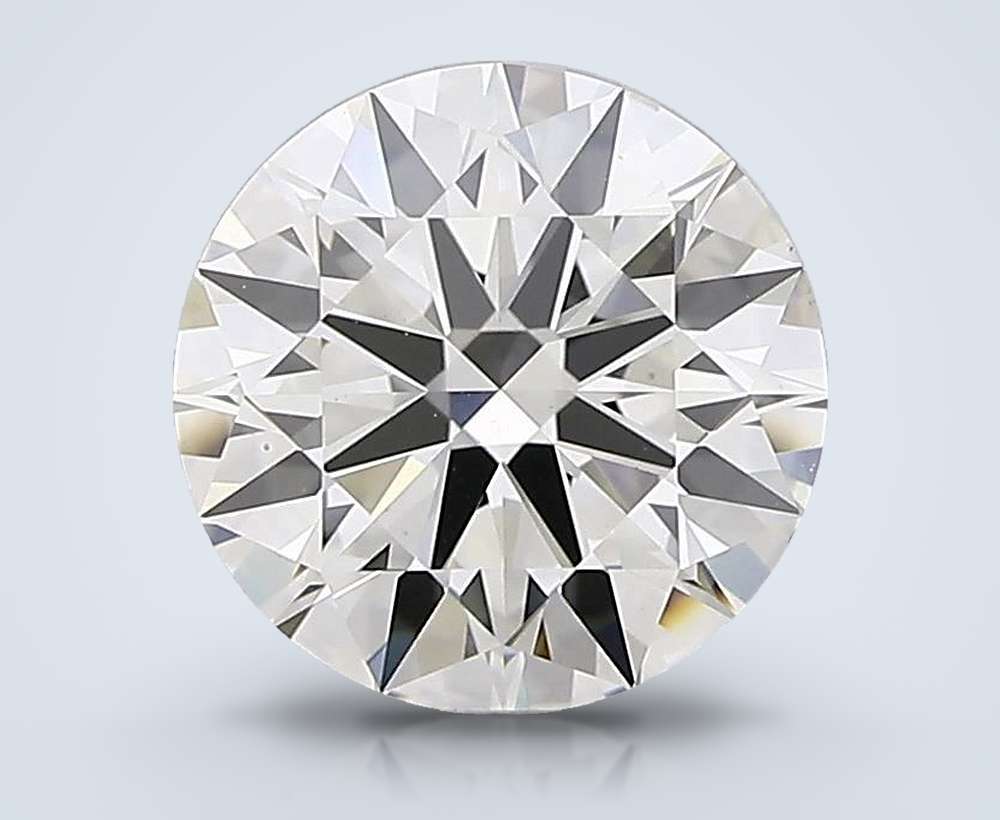 2.02ct K VVS2 Rare Carat Ideal Cut Round Diamond