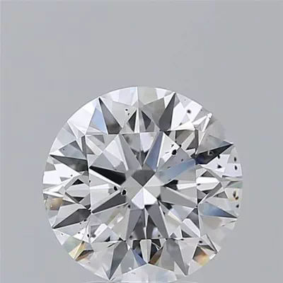 3.01ct D SI2 Rare Carat Ideal Cut Round Diamond