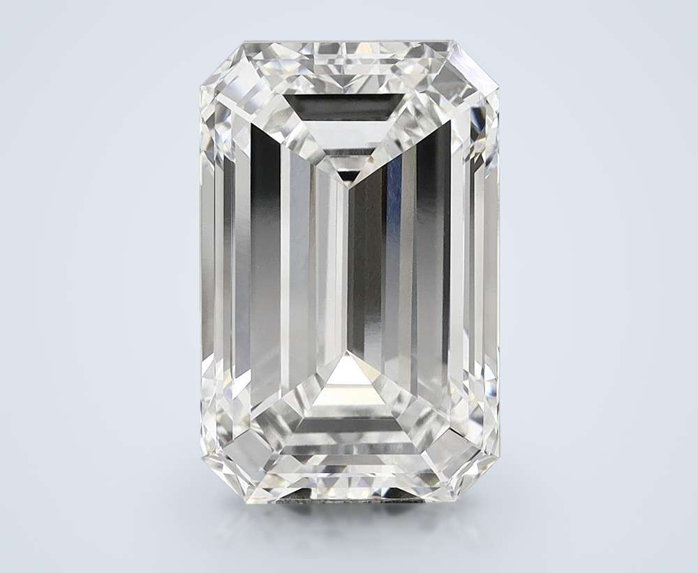 17.06ct F VVS2 Rare Carat Ideal Cut Emerald Lab Grown Diamond