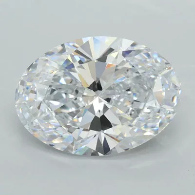 2.53ct D VVS1 Rare Carat Ideal Cut Oval Lab Grown Diamond