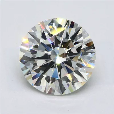 5.28ct I SI1 Rare Carat Ideal Cut Round Diamond