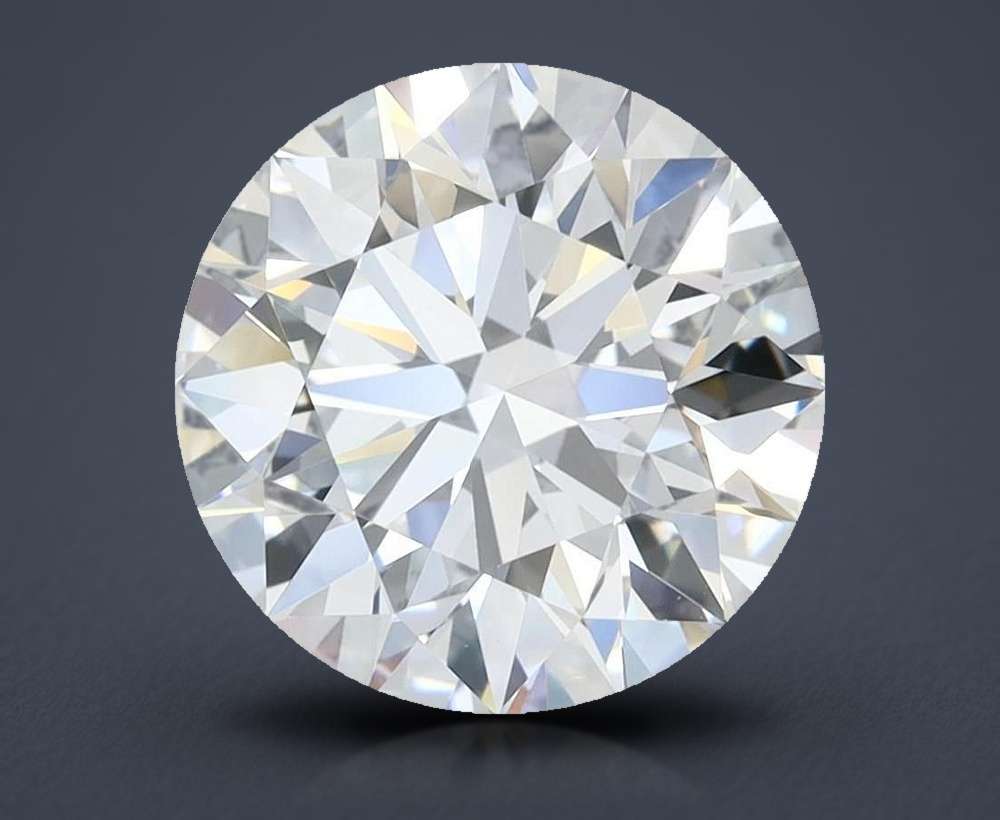 2.84ct D VVS1 Rare Carat Ideal Cut Round Lab Grown Diamond