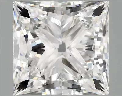 6.51ct E VS1 Rare Carat Ideal Cut Princess Lab Grown Diamond