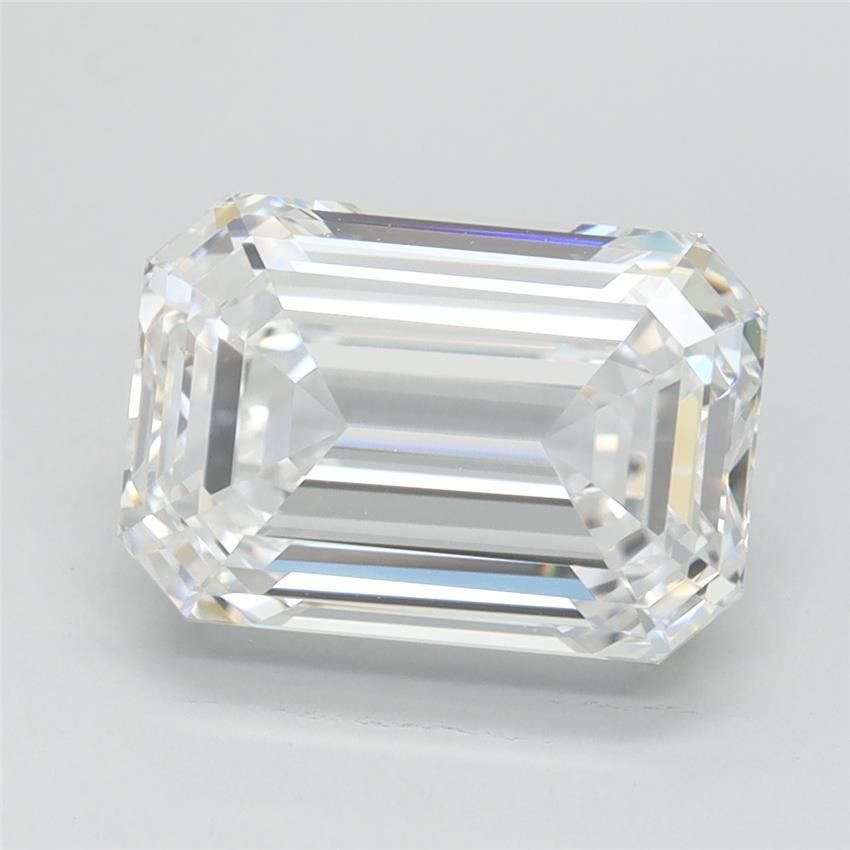 3.09ct G VVS2 Rare Carat Ideal Cut Emerald Lab Grown Diamond