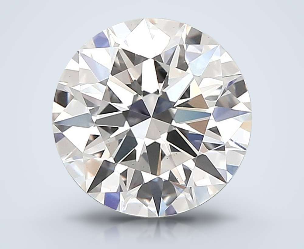 2.04ct E VS2 Rare Carat Ideal Cut Round Lab Grown Diamond