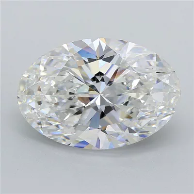 6.53ct F VVS2 Rare Carat Ideal Cut Oval Lab Grown Diamond