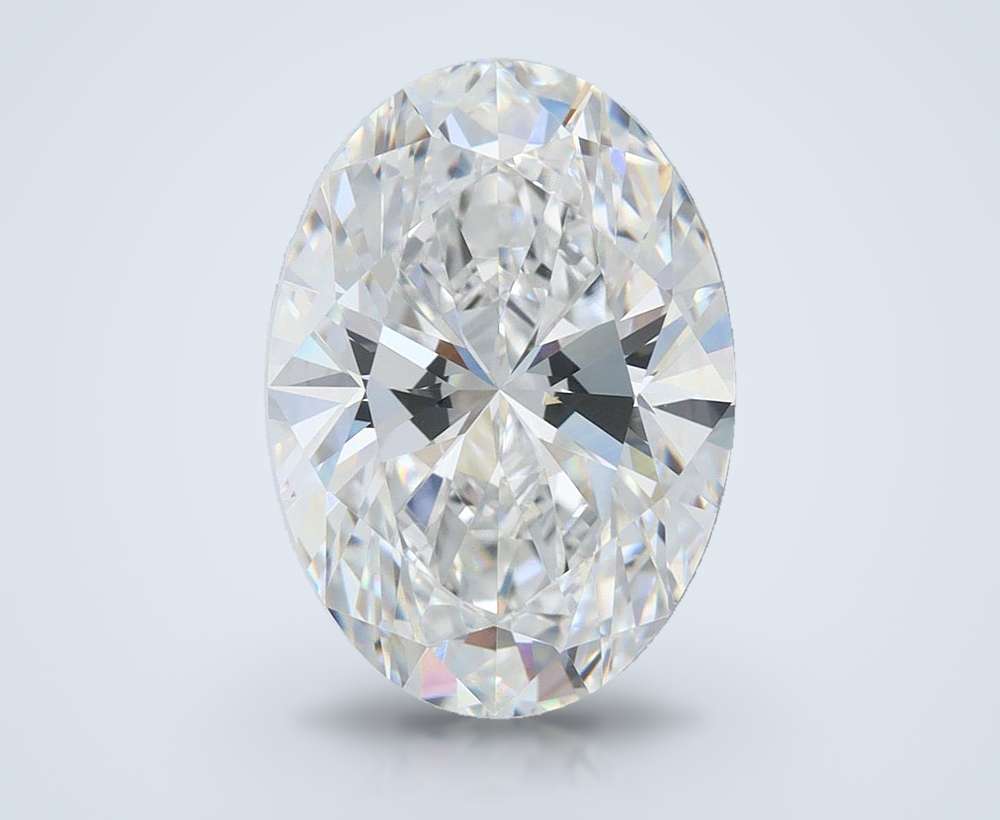 5.33ct E VVS2 Rare Carat Ideal Cut Oval Lab Grown Diamond
