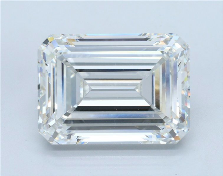 20.01ct G VS2 Rare Carat Ideal Cut Emerald Lab Grown Diamond