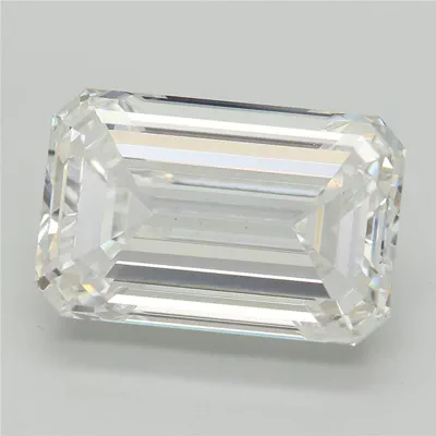 7.07ct F VS2 Rare Carat Ideal Cut Emerald Lab Grown Diamond