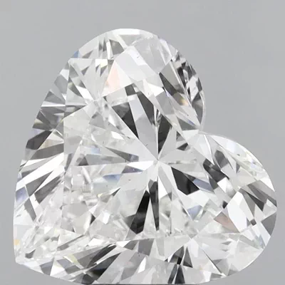 6.08ct F VS2 Rare Carat Ideal Cut Heart Lab Grown Diamond