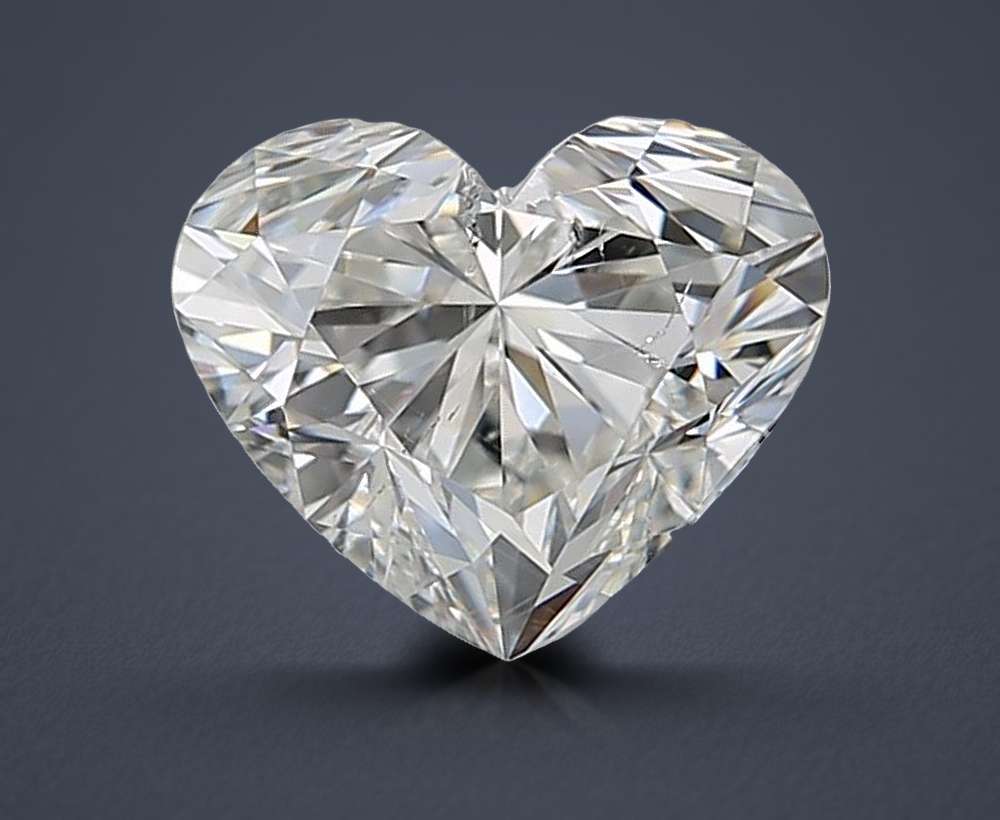 0.91ct I SI2 Rare Carat Ideal Cut Heart Diamond