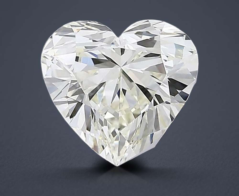 1.53ct K VS2 Rare Carat Ideal Cut Heart Diamond