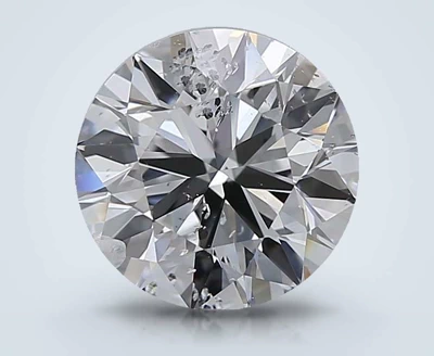 2.01ct D SI2 Rare Carat Ideal Cut Round Diamond