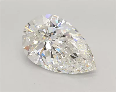 5.02ct F VVS2 Rare Carat Ideal Cut Pear Lab Grown Diamond