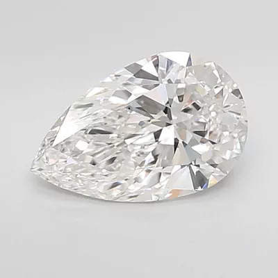 3.02ct F VS1 Rare Carat Ideal Cut Pear Lab Grown Diamond