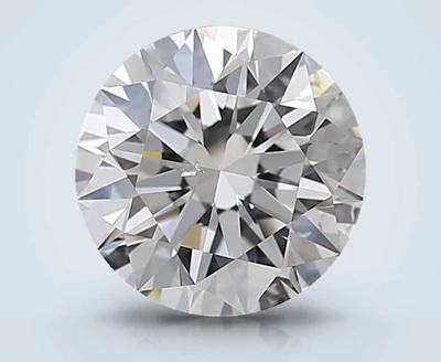 3.27ct F SI2 Rare Carat Ideal Cut Round Diamond
