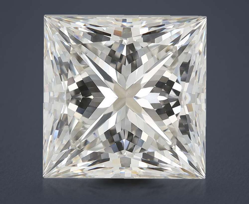 9.61ct H VVS2 Rare Carat Ideal Cut Princess Lab Grown Diamond