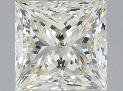 1.53ct K SI1 Rare Carat Ideal Cut Princess Diamond