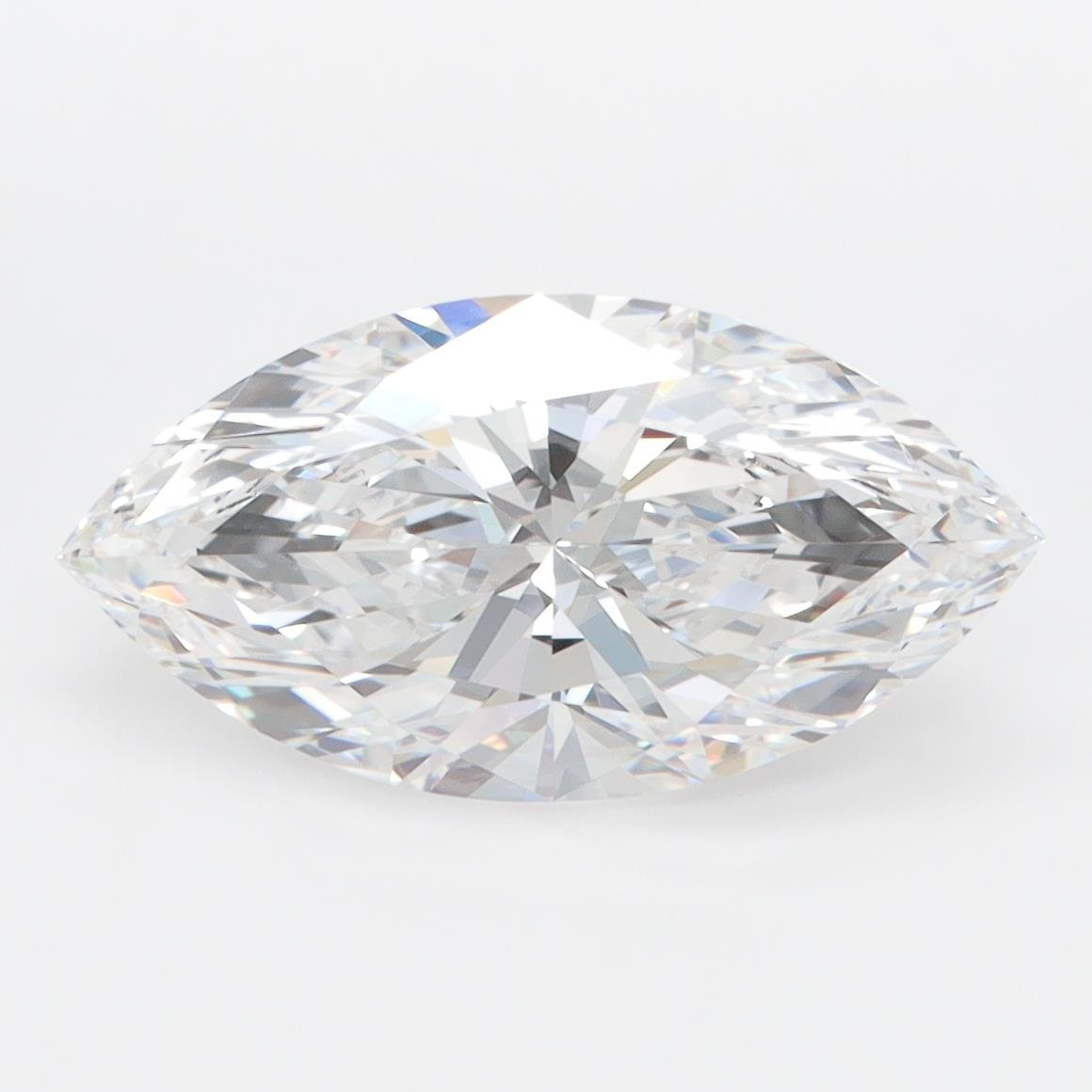 3.01ct D VVS1 Rare Carat Ideal Cut Marquise Lab Grown Diamond