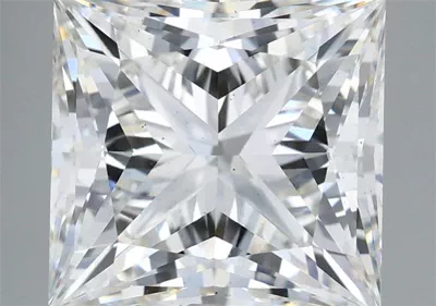 7.05ct G VS2 Rare Carat Ideal Cut Princess Lab Grown Diamond
