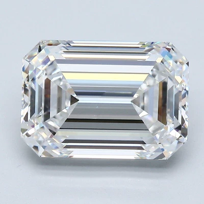 4.51ct E VS1 Rare Carat Ideal Cut Emerald Diamond