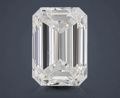 6.08ct E VS1 Rare Carat Ideal Cut Emerald Lab Grown Diamond