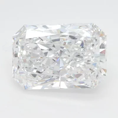 3.10ct D VVS2 Rare Carat Ideal Cut Radiant Lab Grown Diamond