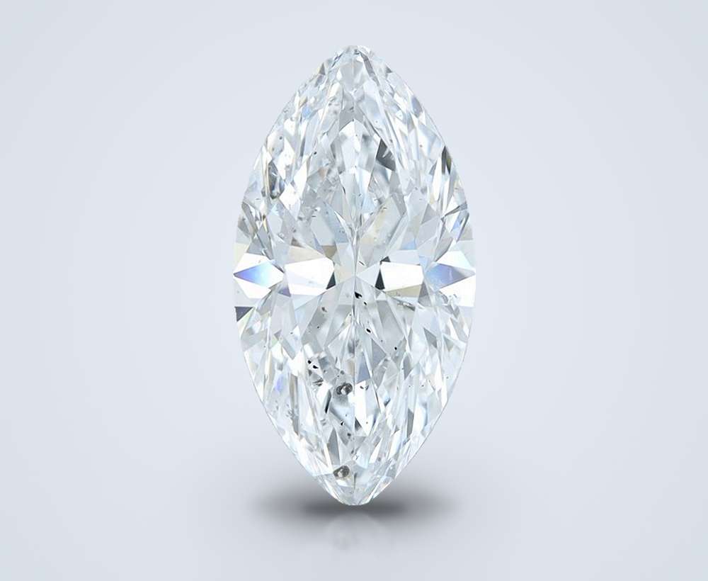 2.71ct D SI2 Rare Carat Ideal Cut Marquise Diamond