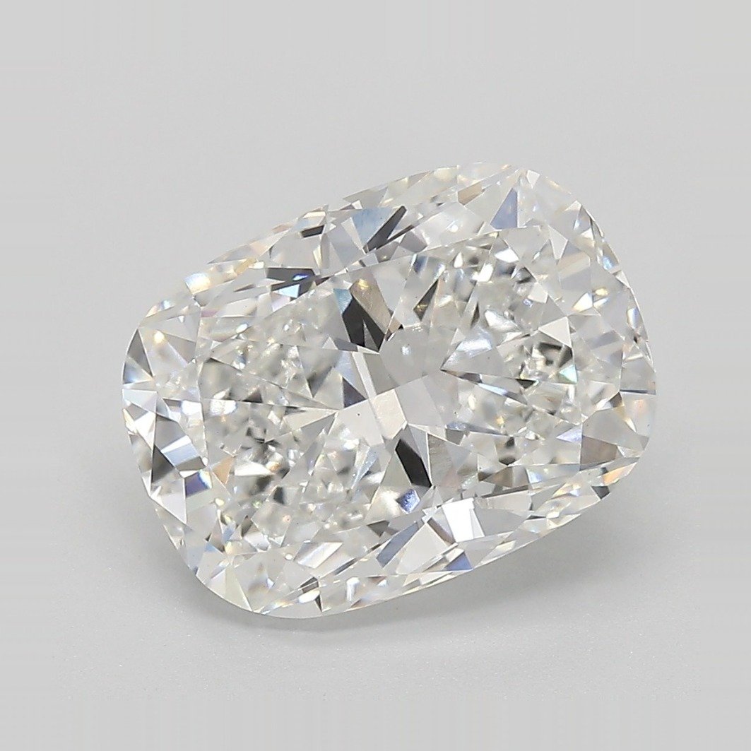 5.08ct E VVS2 Rare Carat Ideal Cut Cushion Lab Grown Diamond