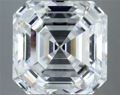 10.13ct D VS2 Rare Carat Ideal Cut Asscher Diamond