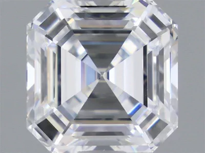 1.57ct D VS1 Rare Carat Ideal Cut Asscher Lab Grown Diamond