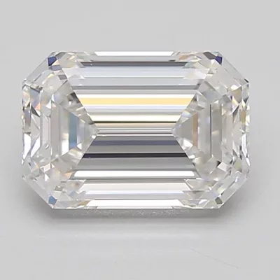 2.29ct E VVS1 Excellent Cut Emerald Lab Grown Diamond
