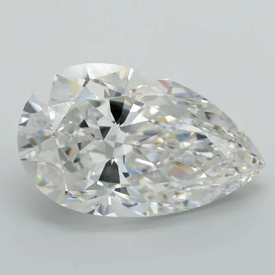 21.87ct E VVS2 Rare Carat Ideal Cut Pear Lab Grown Diamond