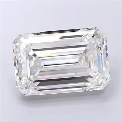 6.10ct G VVS2 Excellent Cut Emerald Lab Grown Diamond