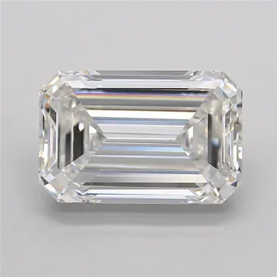7.04ct F VS1 Excellent Cut Emerald Lab Grown Diamond