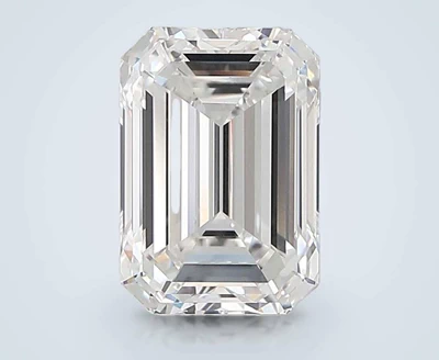 6.09ct E VVS2 Rare Carat Ideal Cut Emerald Lab Grown Diamond