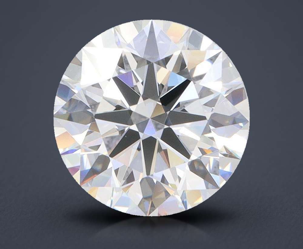 3.01ct D VS1 Rare Carat Ideal Cut Round Lab Grown Diamond