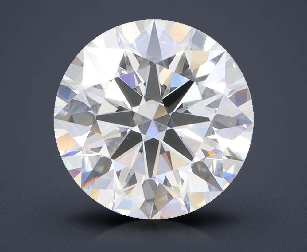 3.01ct D VS1 Rare Carat Ideal Cut Round Lab Grown Diamond