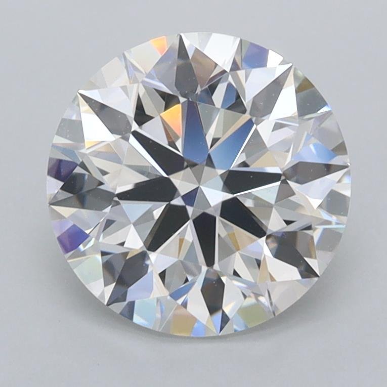 2.06ct F FL Rare Carat Ideal Cut Round Lab Grown Diamond