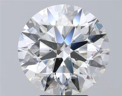 5.27ct I SI2 Rare Carat Ideal Cut Round Diamond