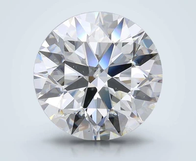 5.27ct I SI2 Rare Carat Ideal Cut Round Diamond