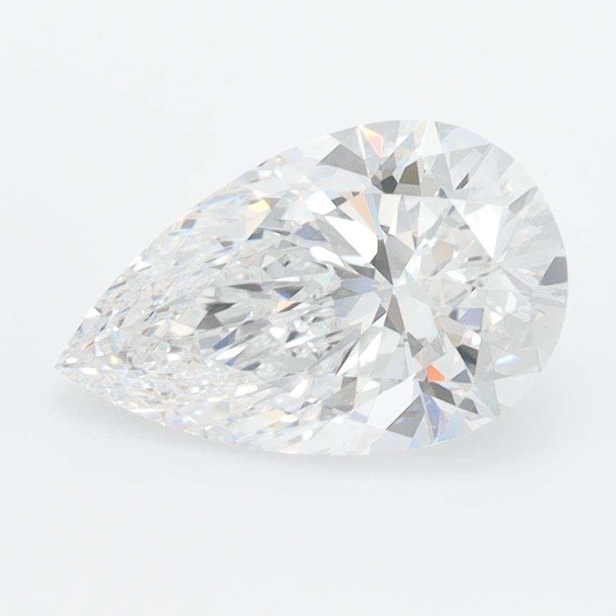1.50ct D VVS2 Rare Carat Ideal Cut Pear Lab Grown Diamond