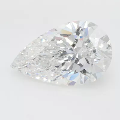 2.09ct E VVS2 Rare Carat Ideal Cut Pear Lab Grown Diamond
