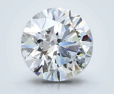 3.04ct F SI2 Rare Carat Ideal Cut Round Diamond