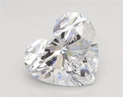 5.34ct D VS2 Rare Carat Ideal Cut Heart Lab Grown Diamond