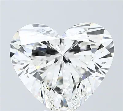 9.57ct F VVS2 Rare Carat Ideal Cut Heart Lab Grown Diamond
