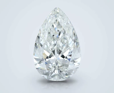 5.02ct G SI1 Rare Carat Ideal Cut Pear Diamond