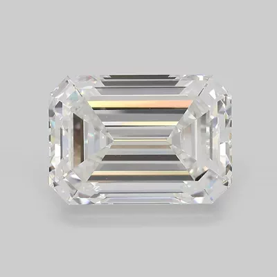 8.03ct F VVS2 Excellent Cut Emerald Lab Grown Diamond